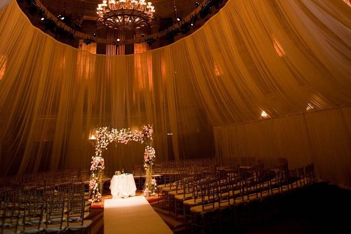 Wedding ceremony area