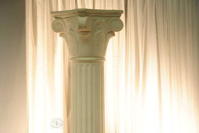 Empire Columns - 6ft tall for Ceremony and Reception Venue décor available at Garden of Eden Int'l for rental.