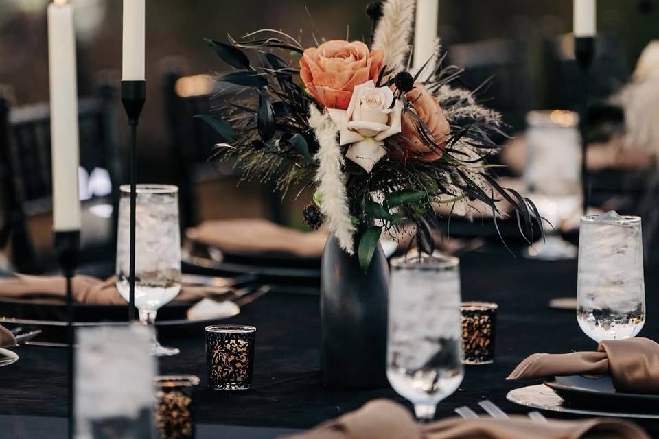 Reception on event lawn