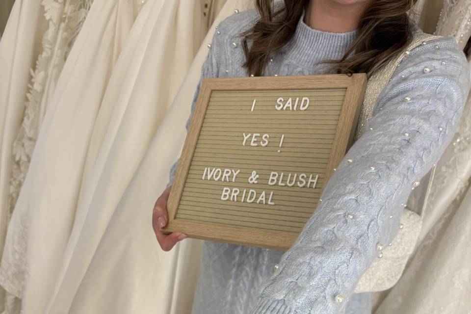 Ivory & blush bridal