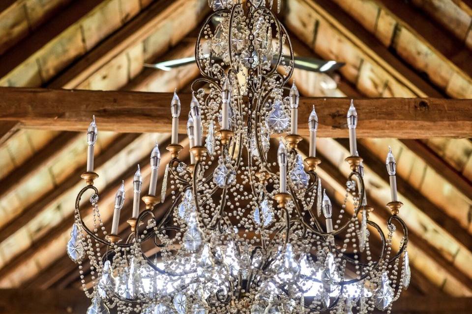 Our 176 year old chandelier