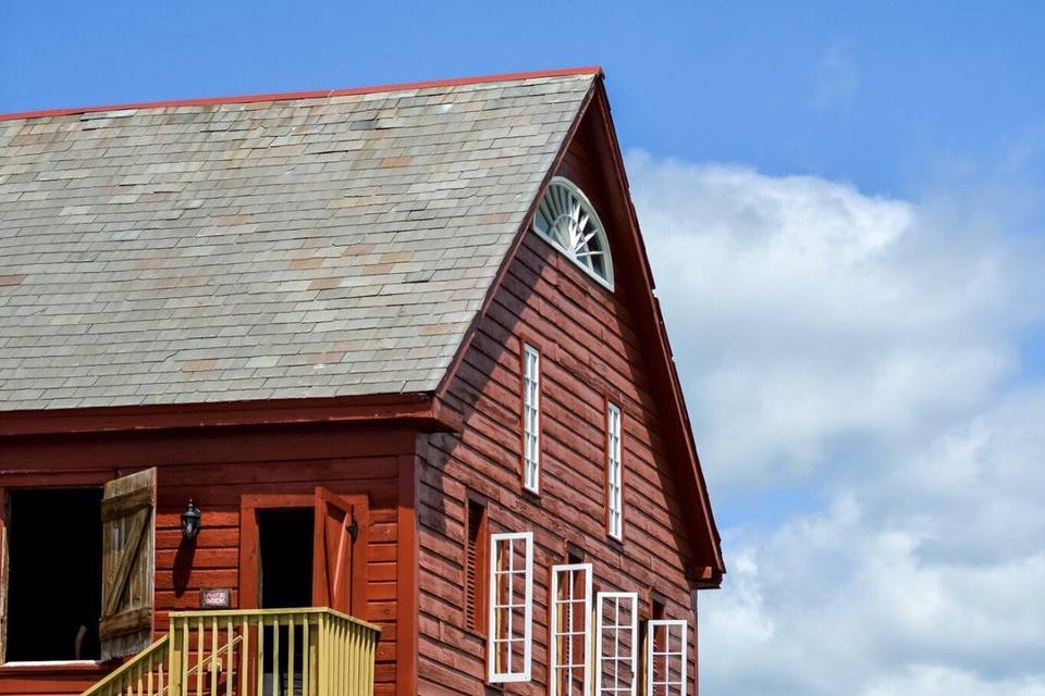 Outside shot of barn