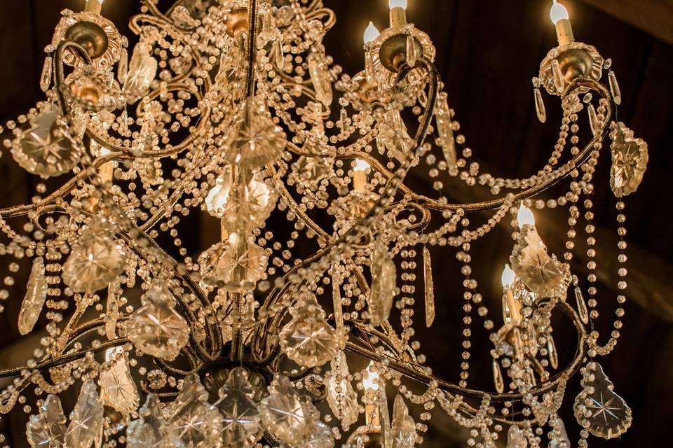Our gorgeous chandelier