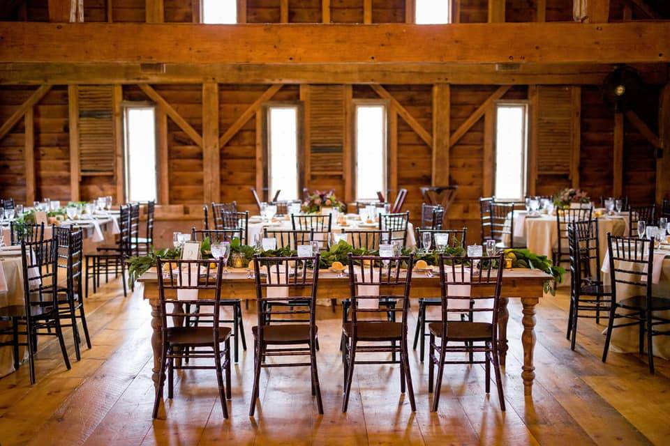 Reception with Farm Table's