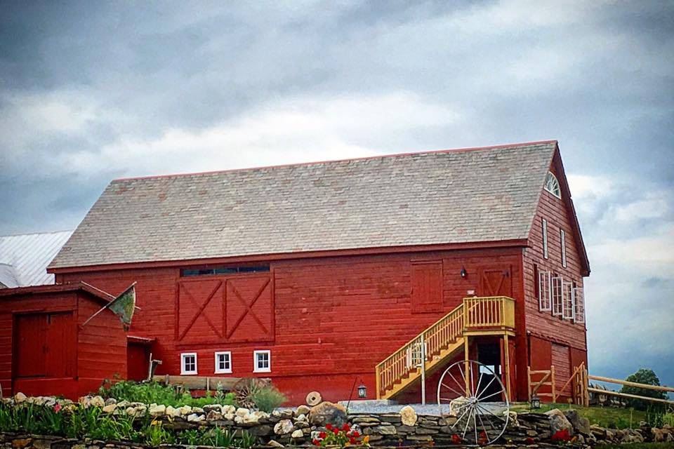 Side shot of barn