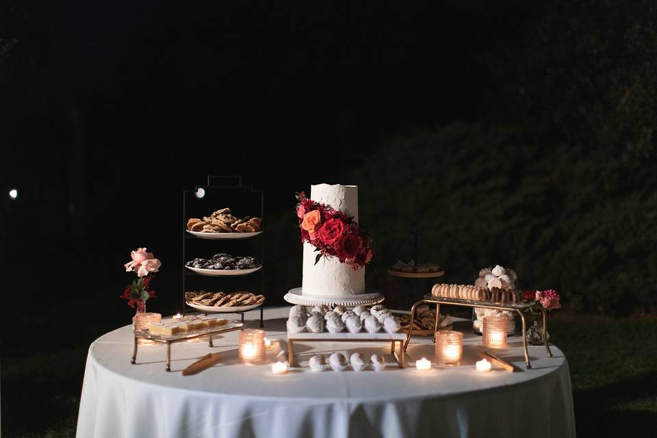 Dessert wedding table