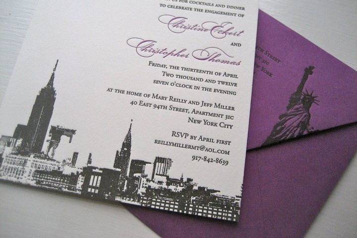 Tawny Foil and Letterpress