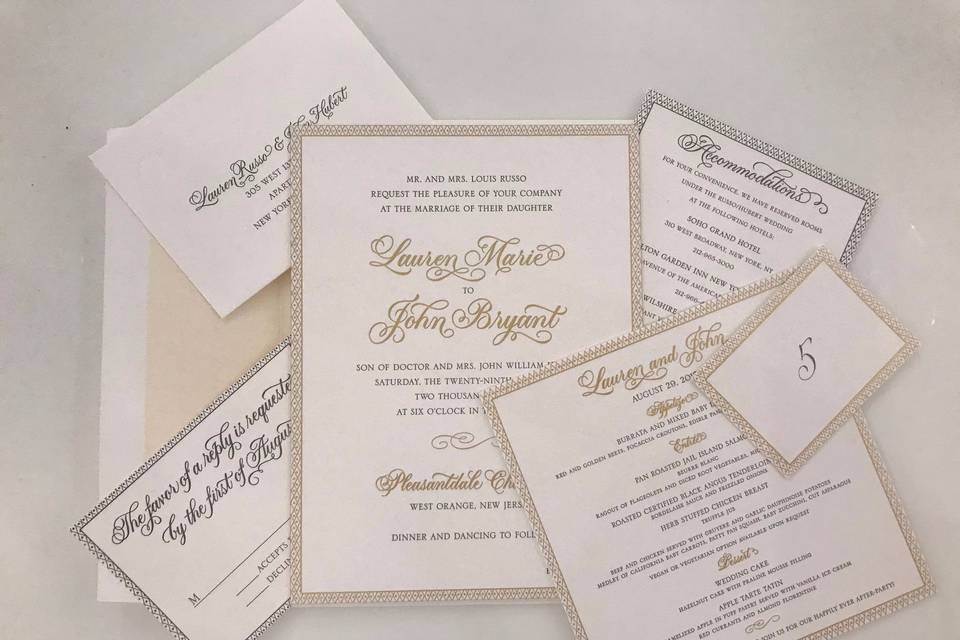 Letterpress and Foil