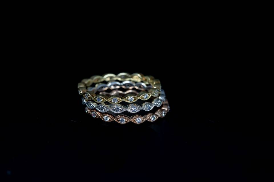 Narrow Diamond Wedding Ring