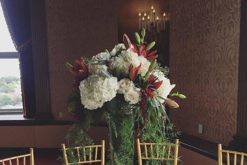 Tall flower centerpiece