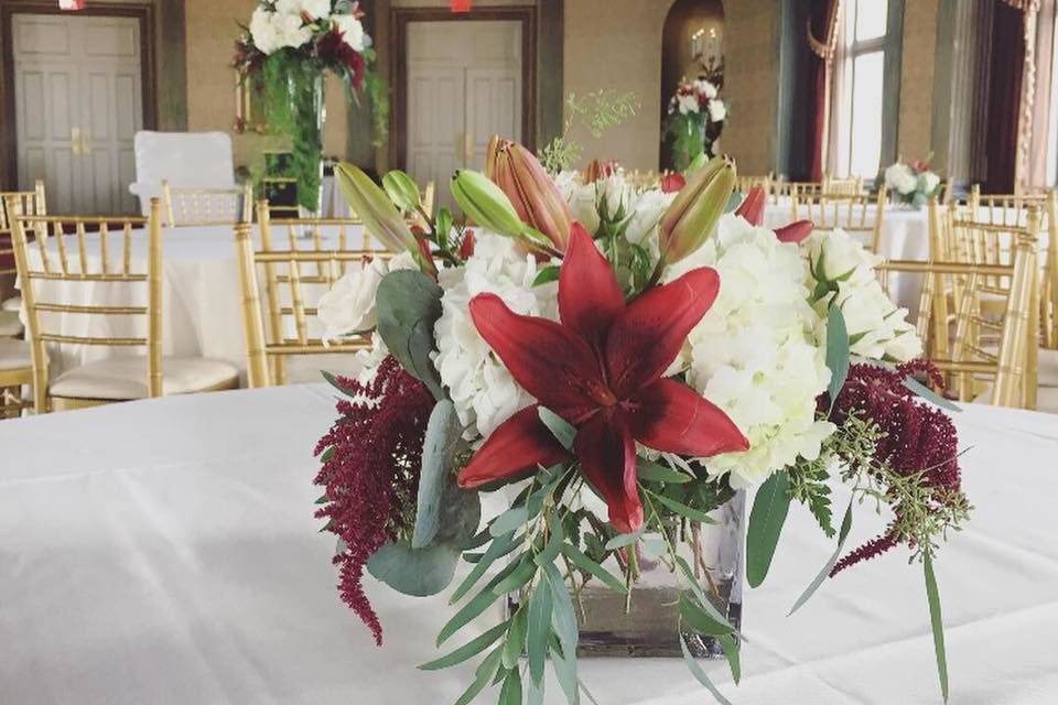 Tall flower centerpiece