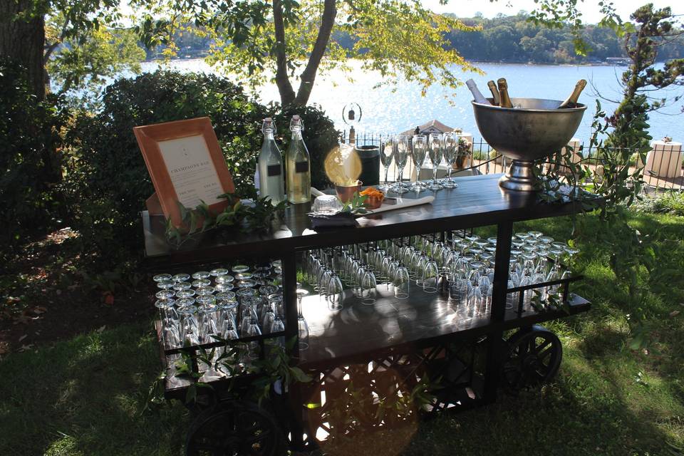 Custom Champagne Cart