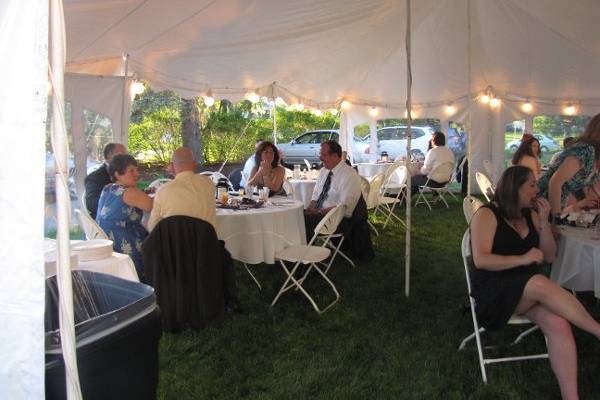 Tented reception