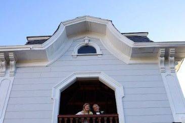 Balcony and front view