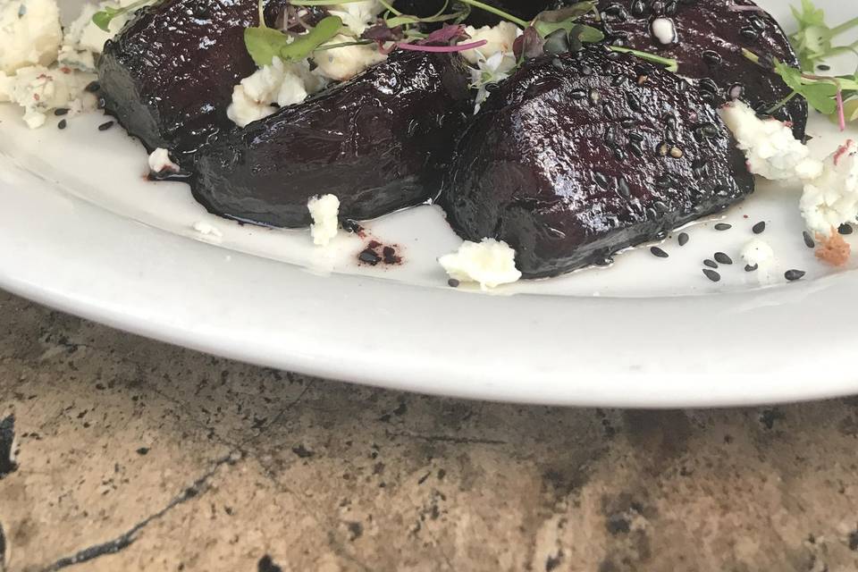 Fire roasted beets