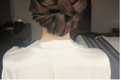 Romantic updo