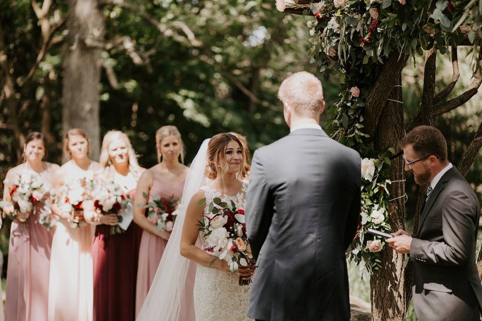 Ceremony at Woody Arbor