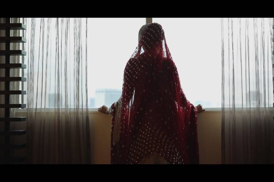 Beautiful window pose