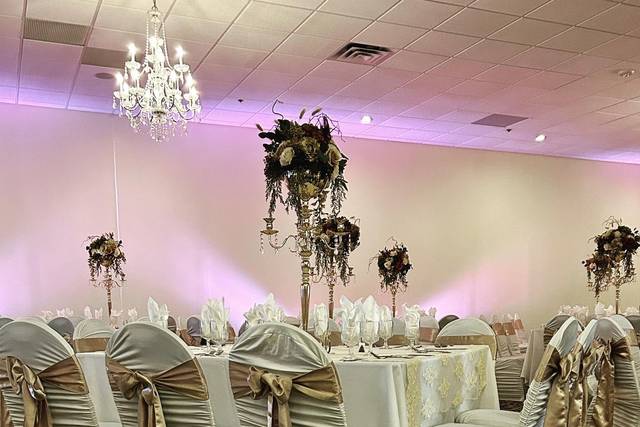 Gold Wedding w/chair covers