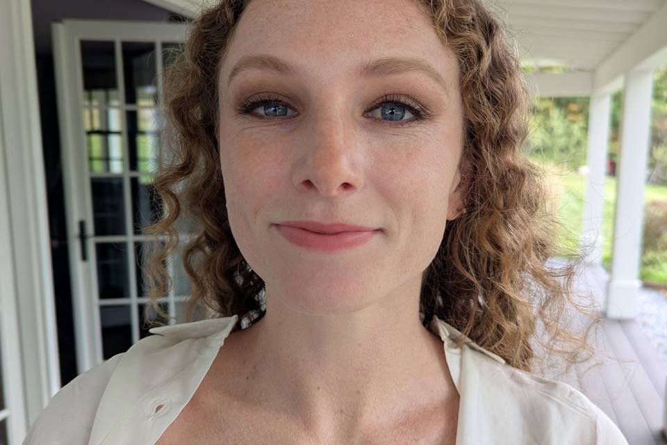 Warm redhead smokey eye
