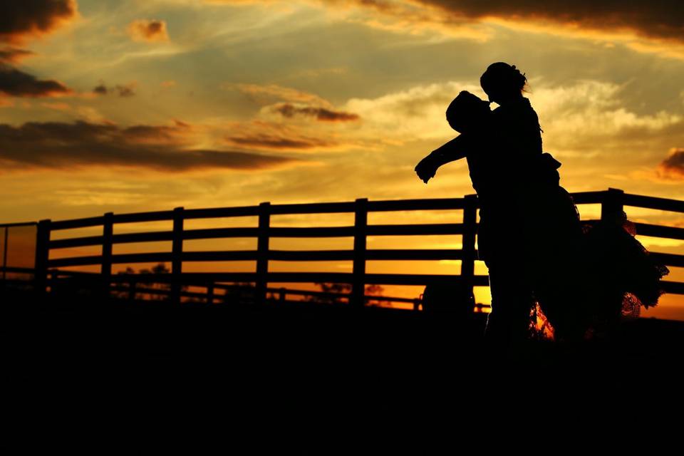 Couple's silhouette