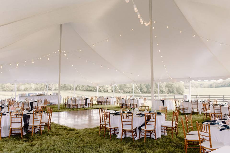 Tented reception