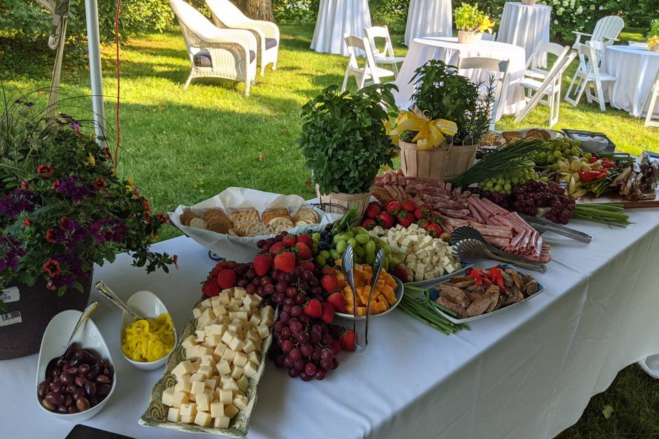 Cheese & Fruit Display