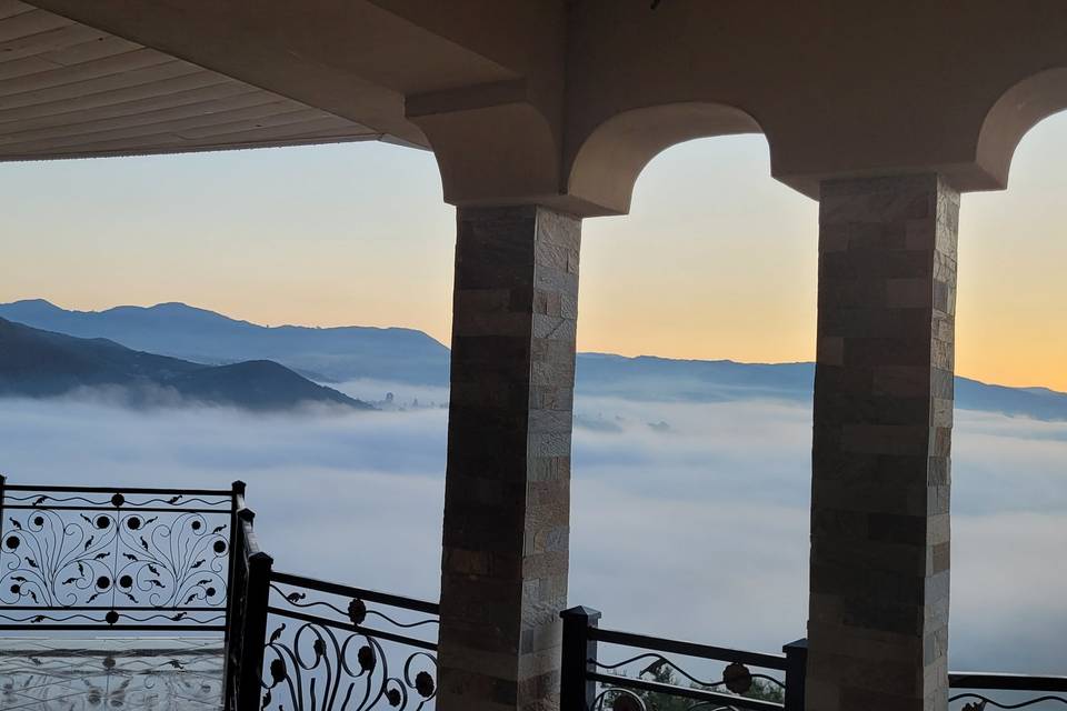 Chateau above the clouds