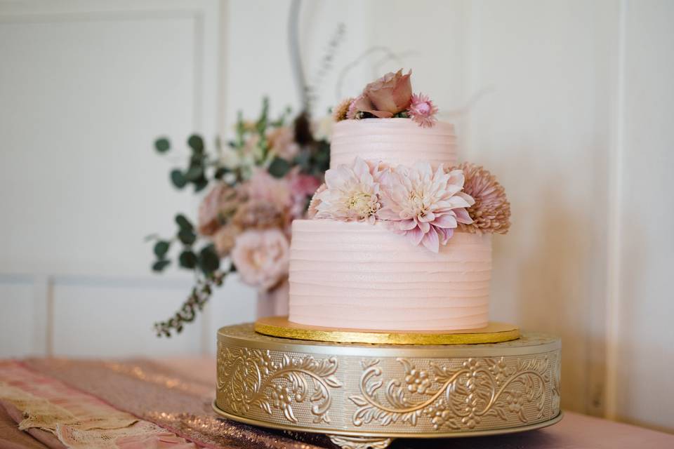 Blush Wedding Cake