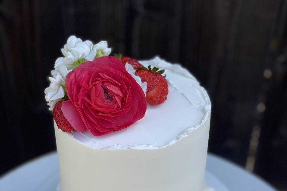 Floral Sweetheart Cake