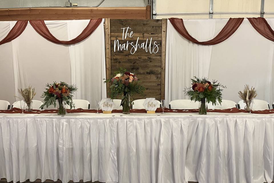 Head table