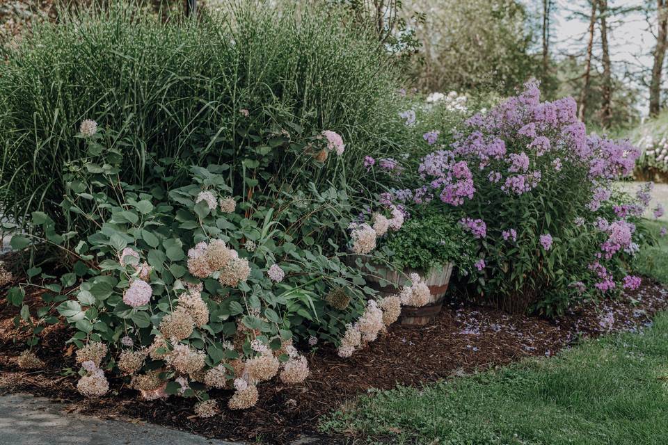 Garden bed on property