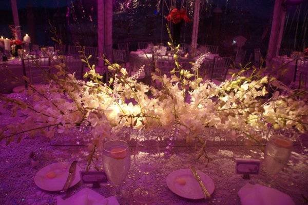 Pink and Sparkles....under the tent at the Cavalier Yacht Club located in Virginia Beach.