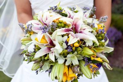 Bride with a bouquet