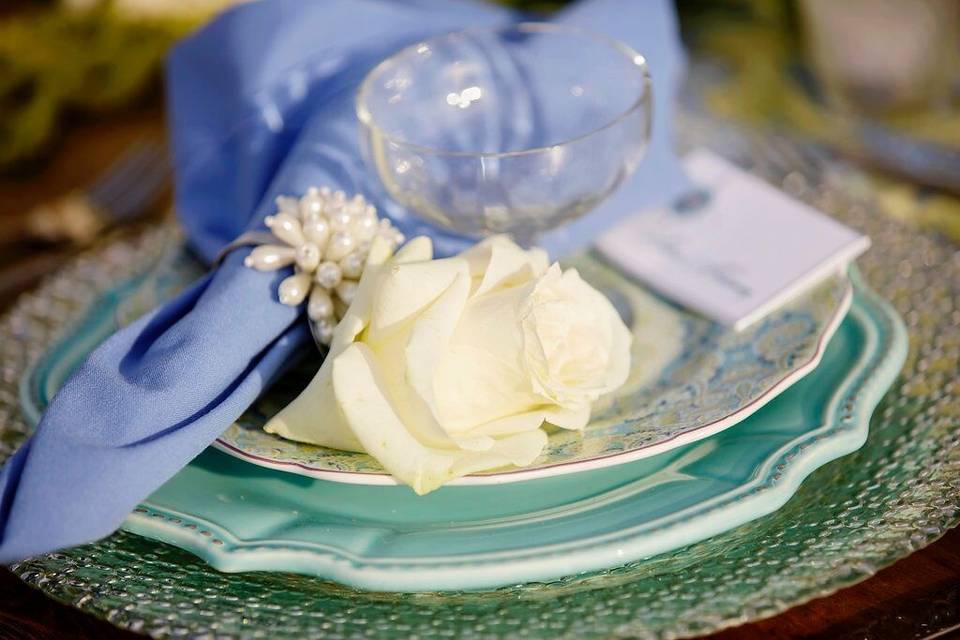 Ornate table setting