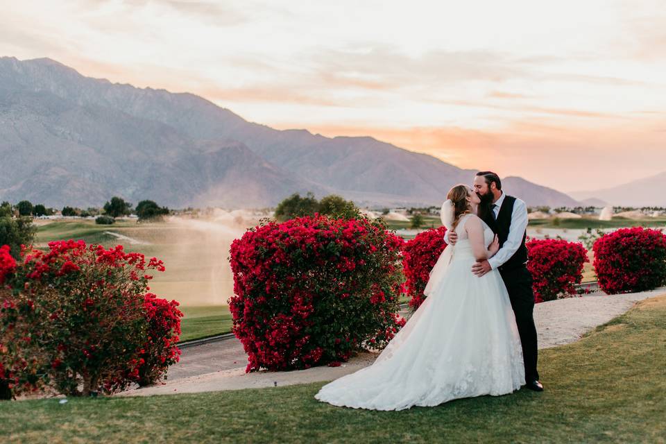 Palm Springs Wedding At Sunset