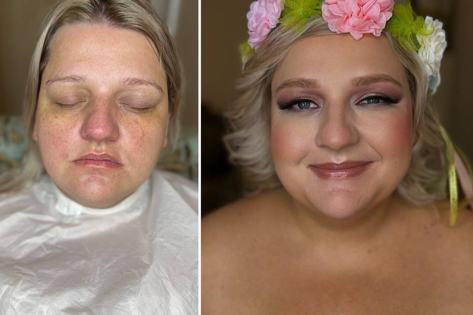 Gorgeous before and after