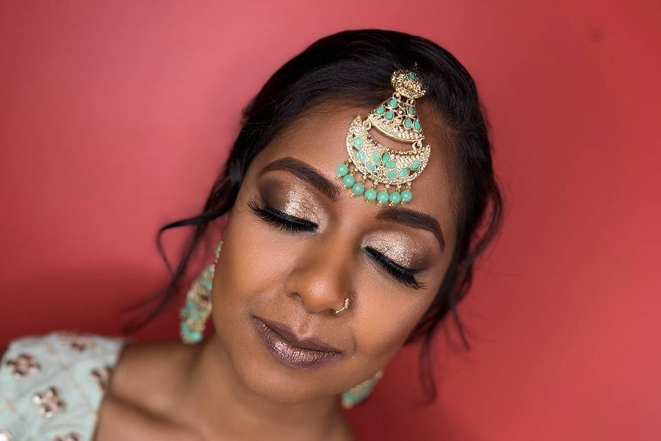 Stunning Indian wedding glam