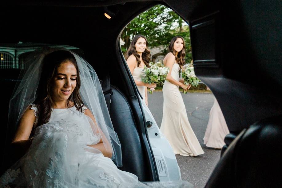 Bride in Car-- GEM Photography
