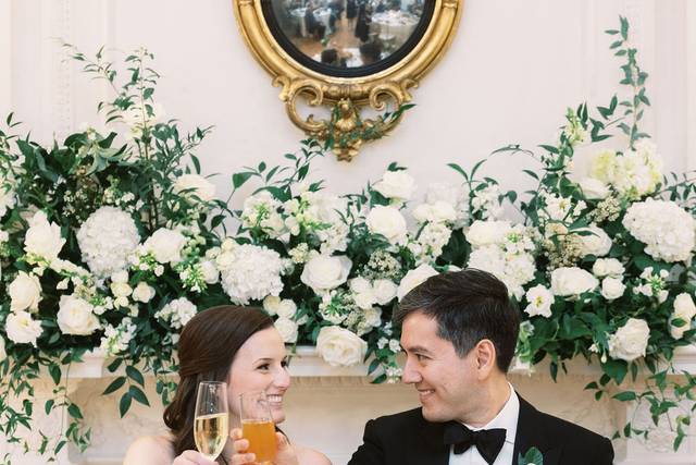 Crisp White Wedding at DAR