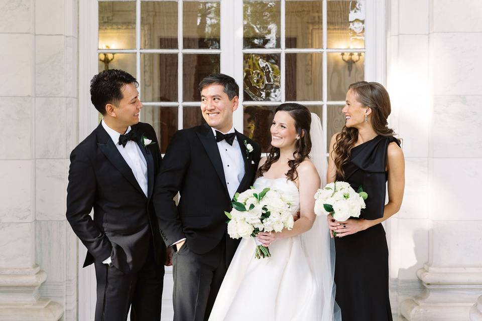 Crisp White Wedding at DAR