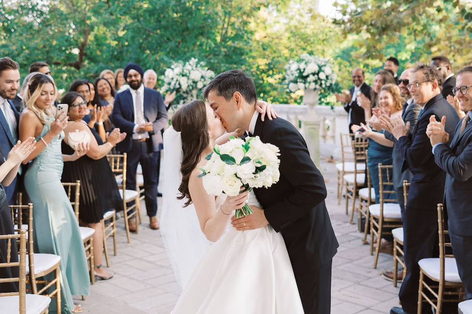 Crisp White Wedding at DAR