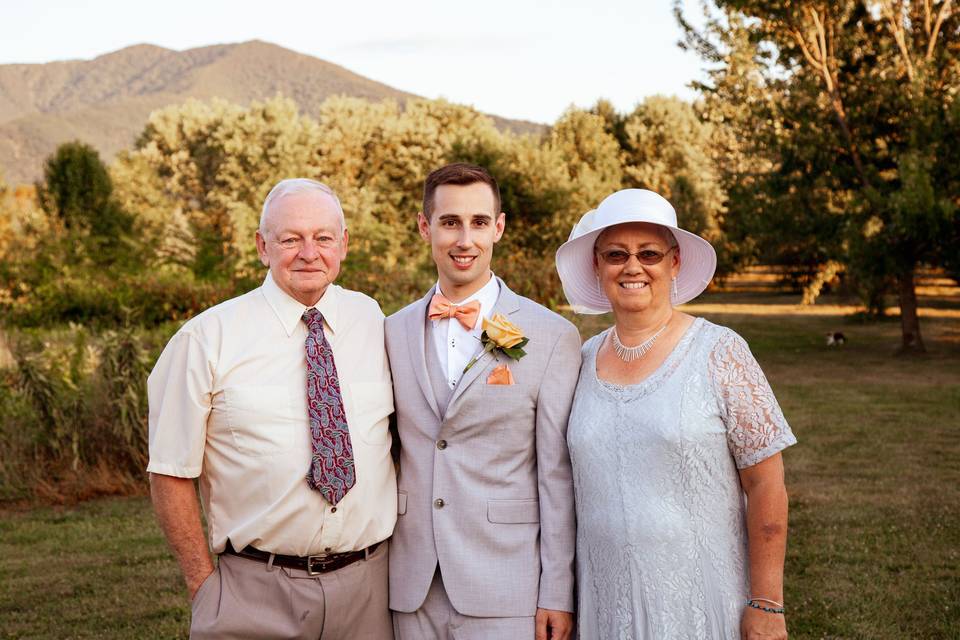 Groom with Parents