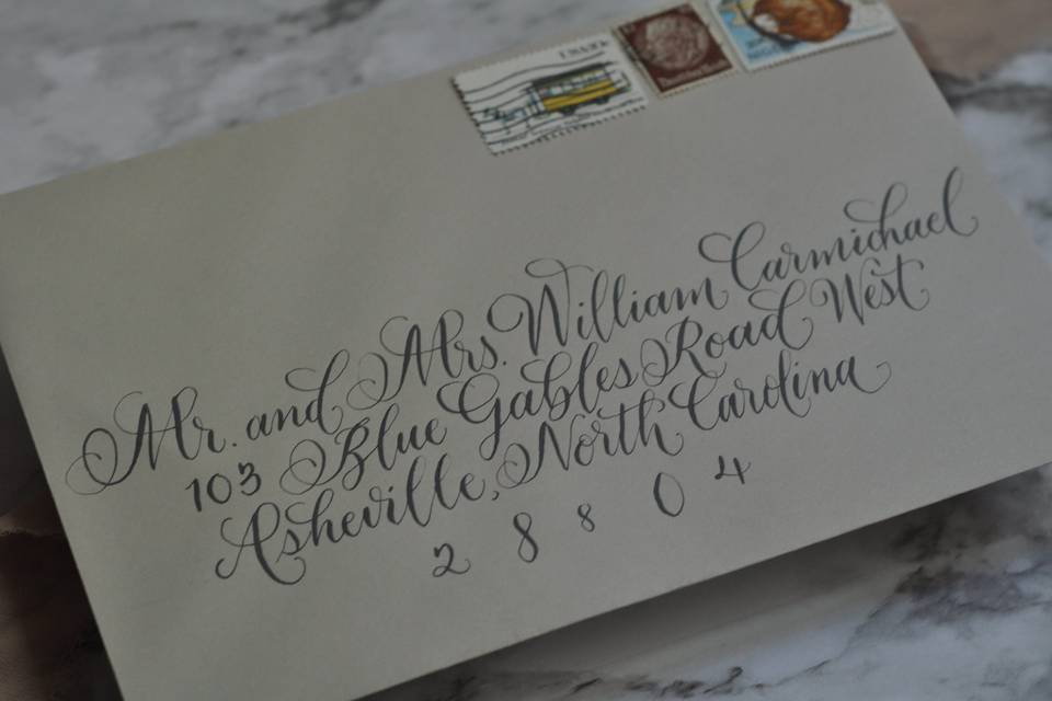 Envelope Calligraphy