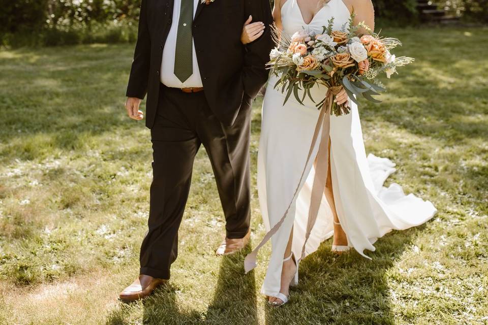 Walking the aisle with dad