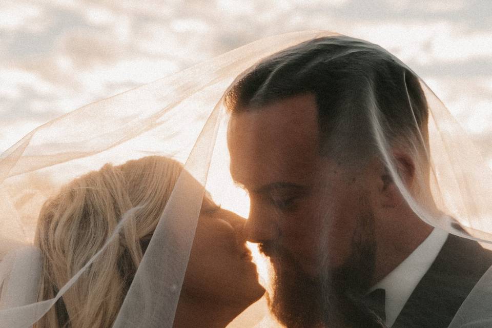 Wedding Couple Close Up