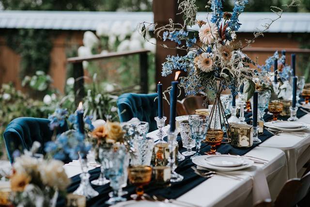 Dinner in Blue