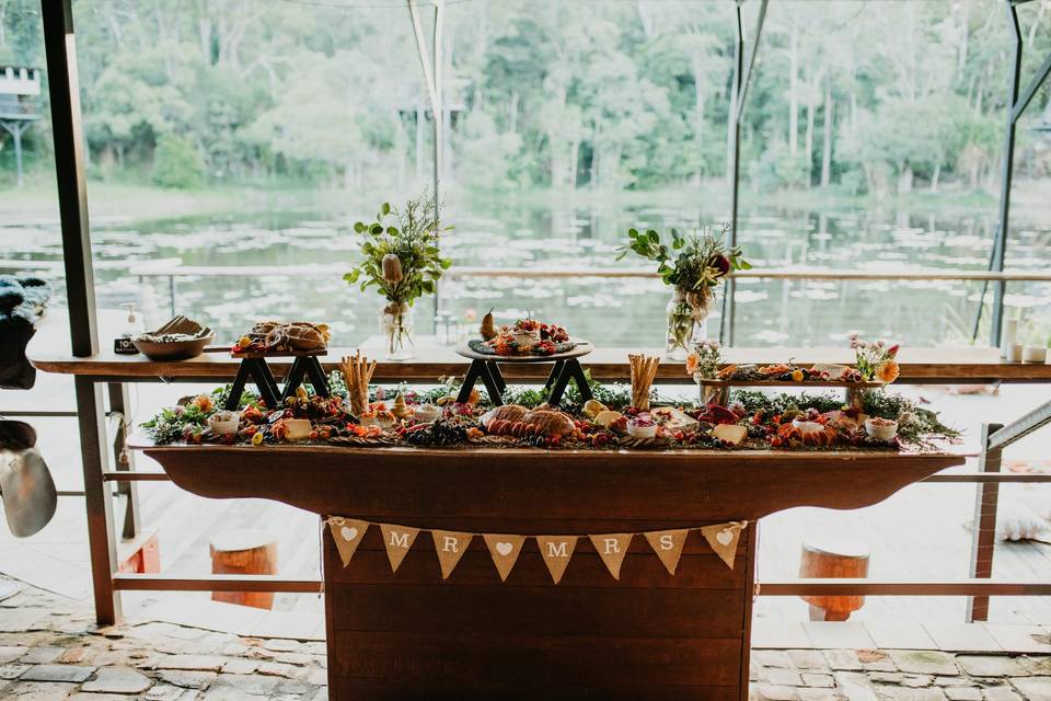 Wedding charcuterie grazing