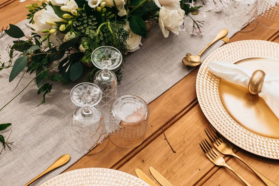 Wedding table styling