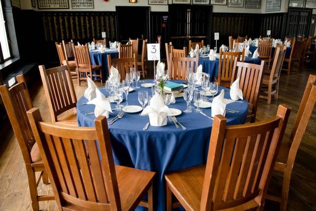 Table setup with centerpiece